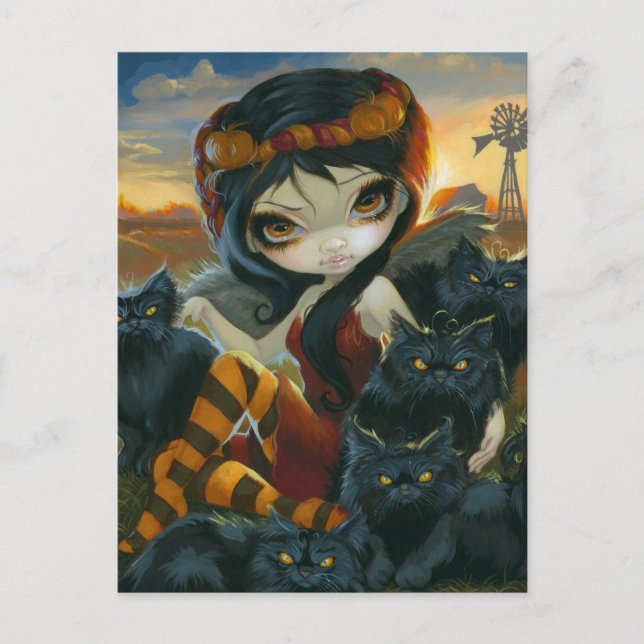 "Autumn Kitties" Postcard (Front)