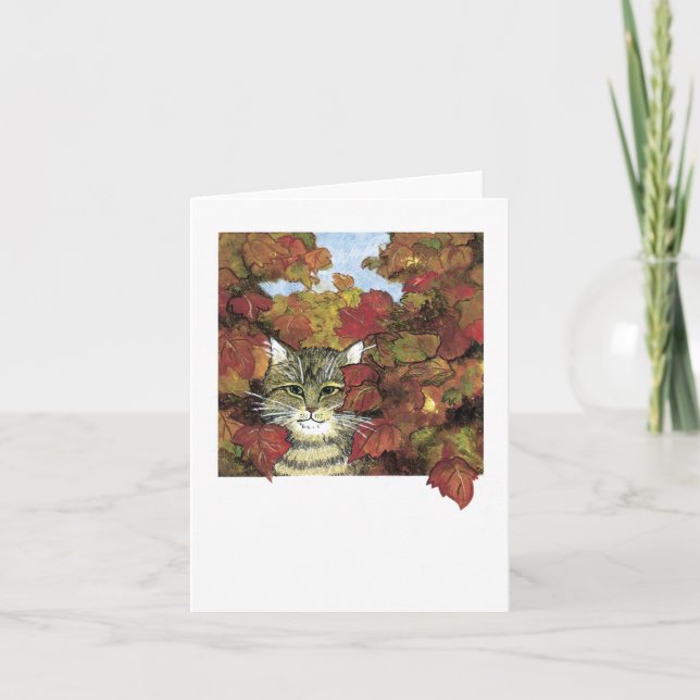 Autumn Kitty Card (Front)