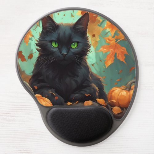 Autumn Kitty Gel Mouse Pad