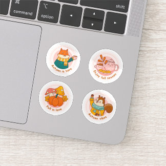 Autumn label sticker set