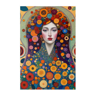 Autumn Lady Acrylic Print