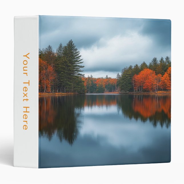 Autumn Lake 3 Ring Binder (Front/Spine)