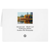 Autumn Lake Cards (Back Horizontal)