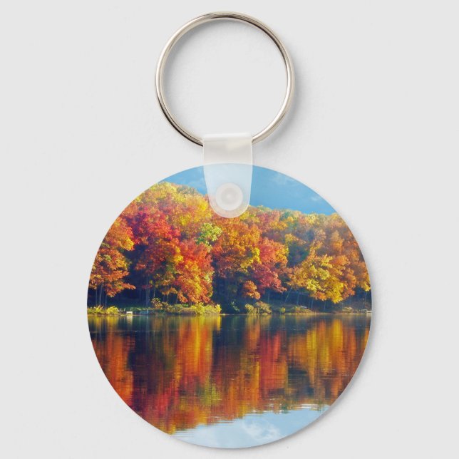 Autumn Lake Keychain (Front)