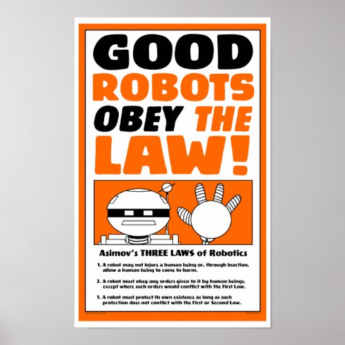 Autumn Lake ROBOT LAW Poster