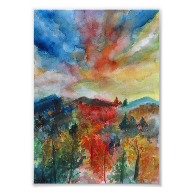 Autumn Landscape Art  Professional Photo Paper Print (Front)