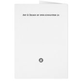 Autumn Landscape Blank Card Beautiful Print Cards (Back)