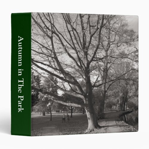 Autumn Landscape Bute Park Cardiff 15in 3 Ring Binder