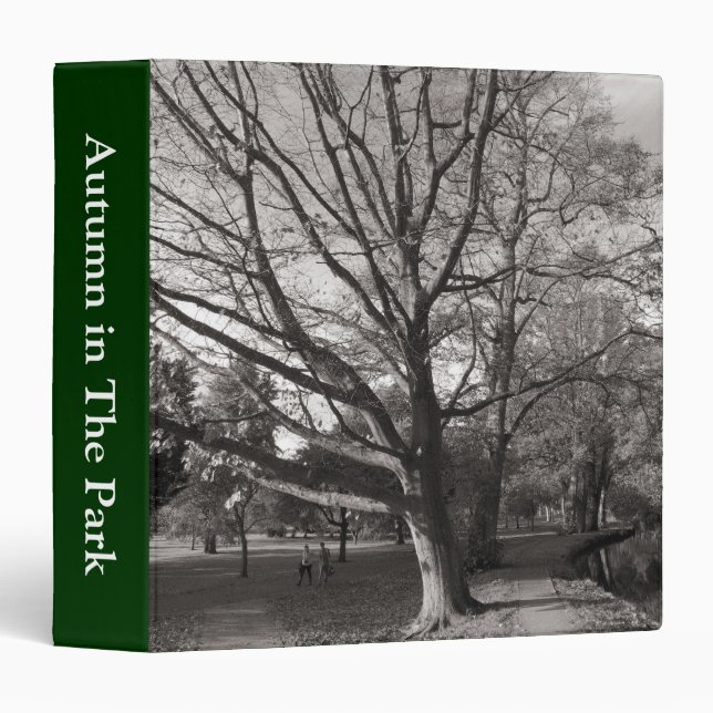 Autumn Landscape, Bute Park, Cardiff (1.5in) 3 Ring Binder (Front/Spine)