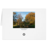 Autumn Landscape, Bute Park, Cardiff (Bordered) (Back Horizontal)