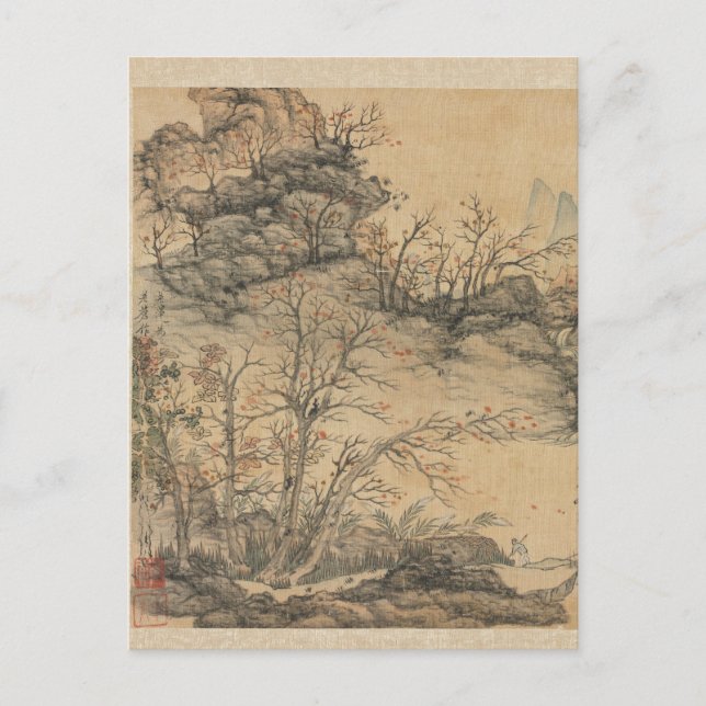 Autumn Landscape by Chen Hongshou Postcard (Front)