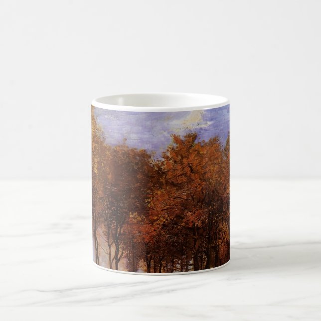 Autumn Landscape by Vincent van Gogh Coffee Mug (Center)