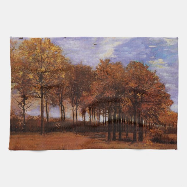 Autumn Landscape by Vincent van Gogh Kitchen Towel (Horizontal)