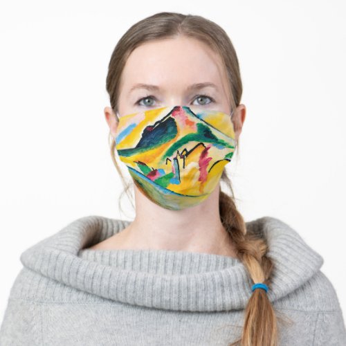 Autumn Landscape by Wassily Kandinsky Adult Cloth Face Mask
