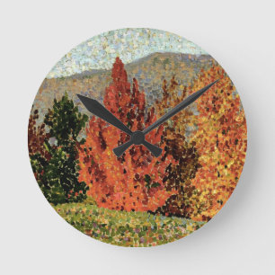 Autumn Landscape, c.1903 (oil on canvas) Round Clock