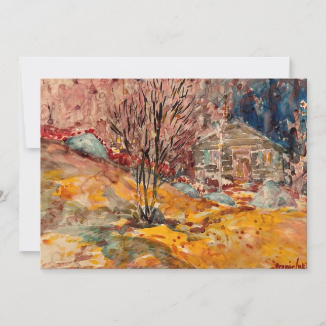 Autumn Landscape | George Luks Card (Front)