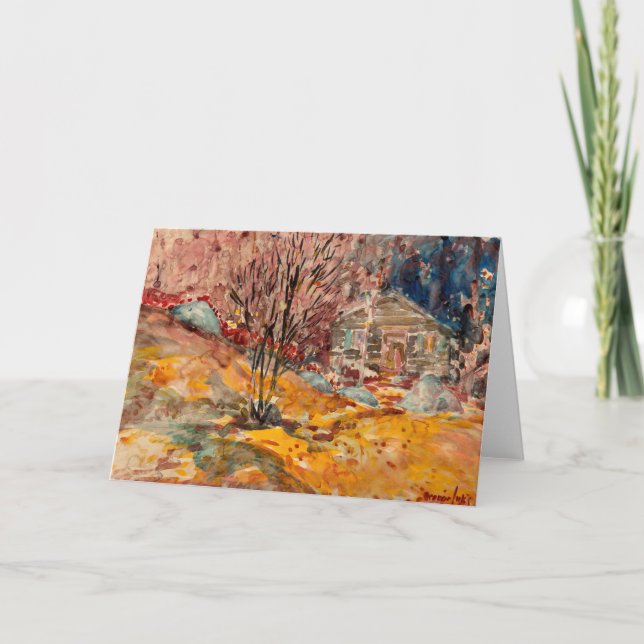 Autumn Landscape | George Luks Card (Front)