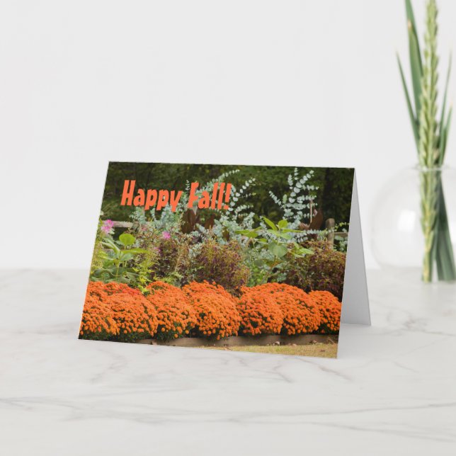 Autumn Landscape Greeting Card (Front)
