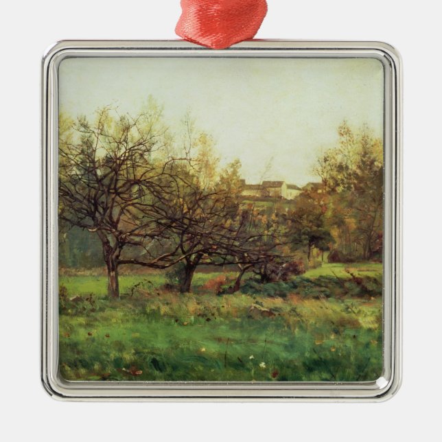Autumn Landscape Metal Ornament (Front)