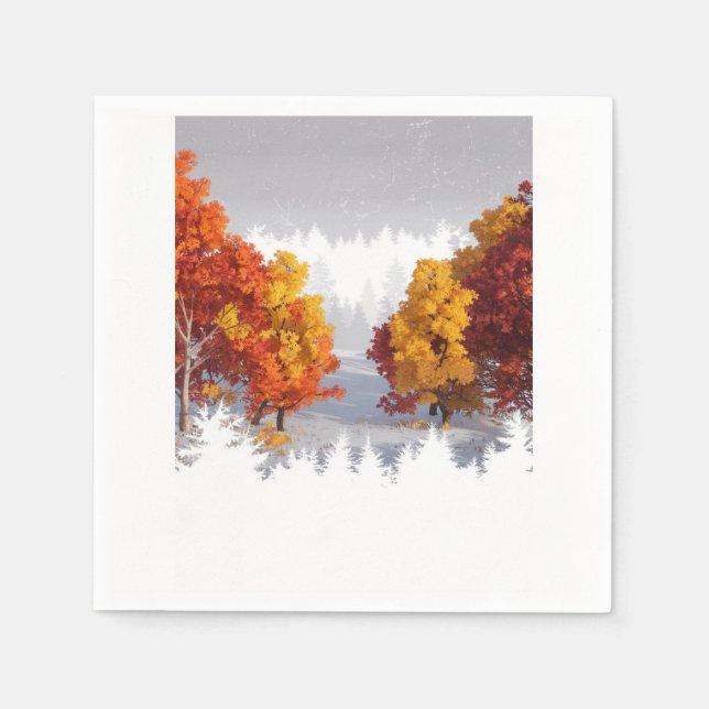 Autumn Landscape Napkins (Front)