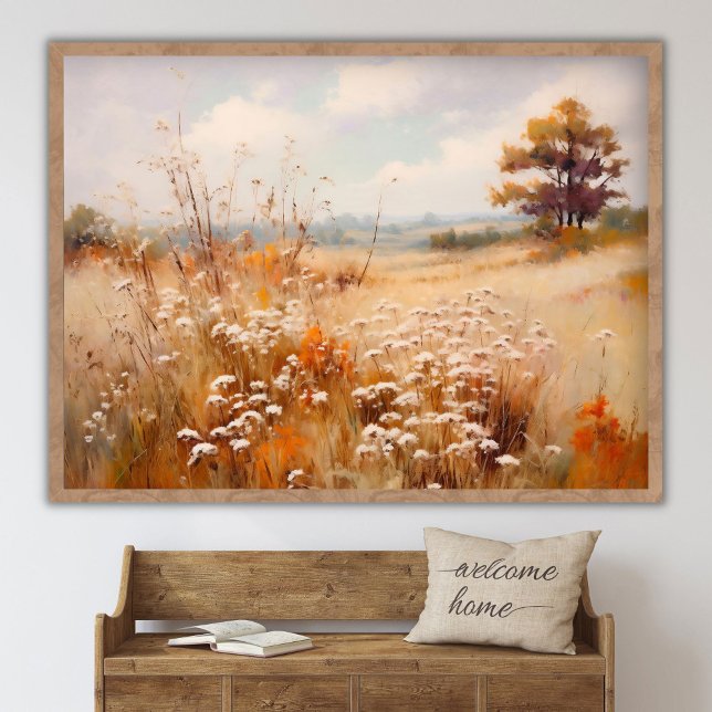 Autumn Landscape Painting, Fall Landscape Digital  Poster (Creator Uploaded)