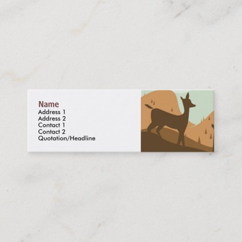 Autumn Landscape Profile Card Business Cards