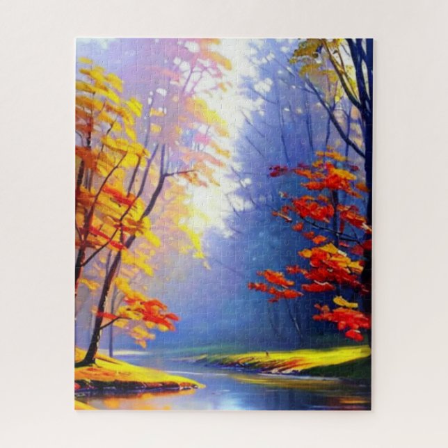 Autumn Landscape Puzzle (Vertical)