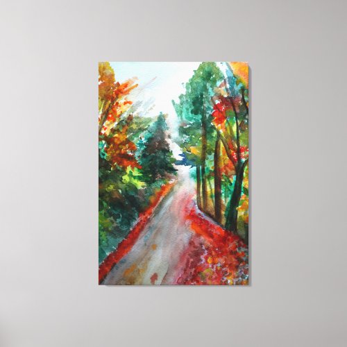 Autumn Landscape  Single Canvas Print