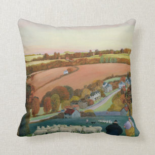 Autumn Landscape Throw Pillow