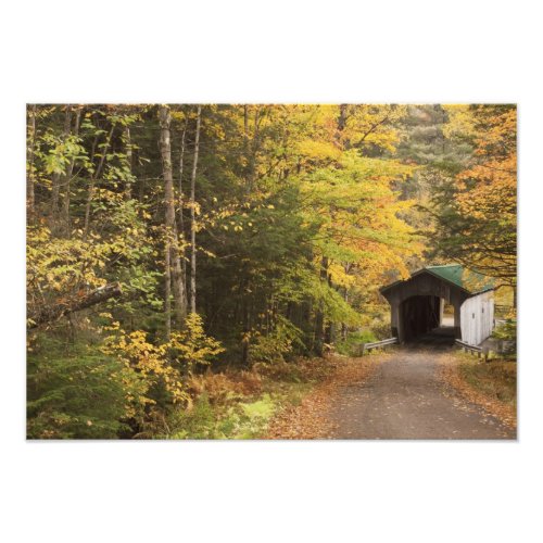 Autumn landscape Vermont USA Photo Print