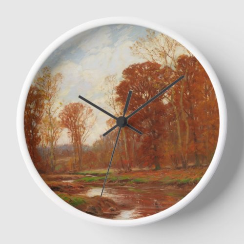 Autumn Landscape William Merritt Clock
