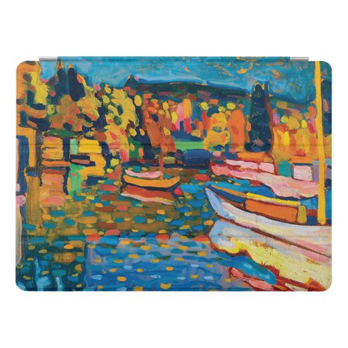Autumn Landscape with Boats by Wassily Kandinsky iPad Pro Cover