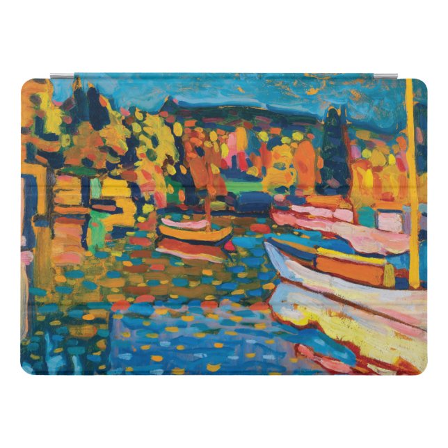 Autumn Landscape with Boats by Wassily Kandinsky iPad Pro Cover (Horizontal)