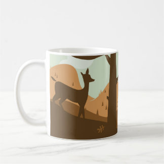 Autumn Landscape with Deer Coffee Mug