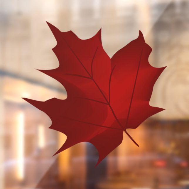 Autumn Leaf 3 Vinyl Window Cling (Sheet 2)