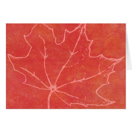 Autumn Leaf Art Cards (Front Horizontal)