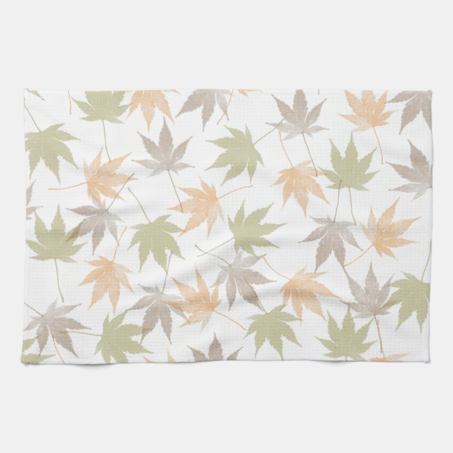 Autumn leaf beauty kitchen towel (Horizontal)
