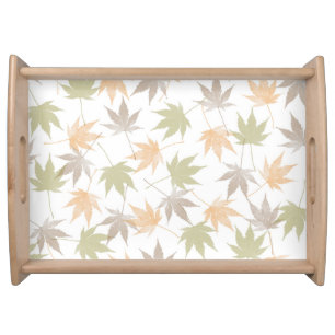Autumn leaf beauty serving tray