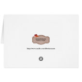 Autumn Leaf Blank Card (Back Horizontal)