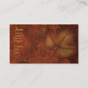 Autumn Leaf Business Card