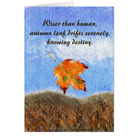 Autumn Leaf Card