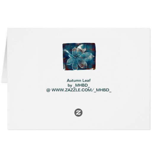 Autumn Leaf Cards (Back Horizontal)