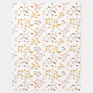 Autumn Leaf Cascade – Cozy Fleece Blanket