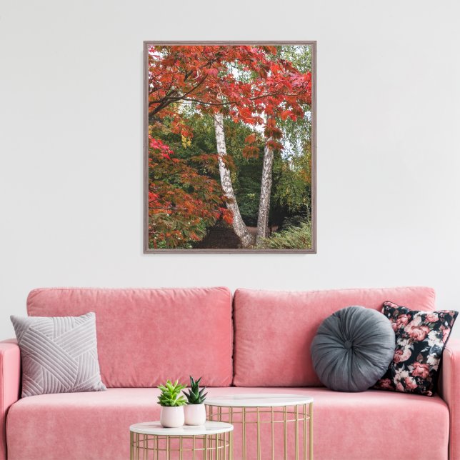 Autumn Leaf Color Photo Canvas Print (Insitu(LivingRoom))