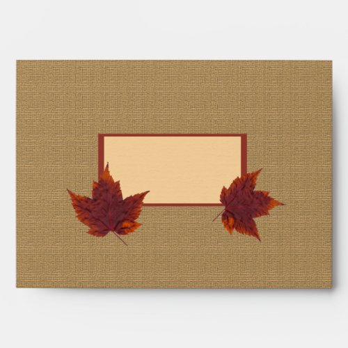 Autumn Leaf Envelope for 5x7 Sizes