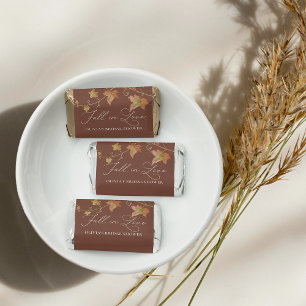 Autumn Leaf "Fall in Love" Bridal Shower Hershey's Miniatures