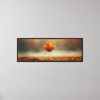 Autumn Leaf Falling Canvas Print