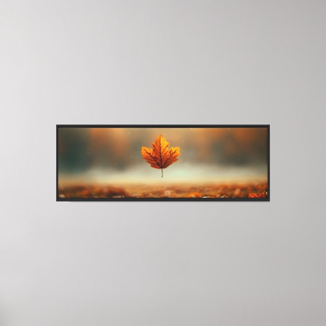 Autumn Leaf Falling Canvas Print (Front)