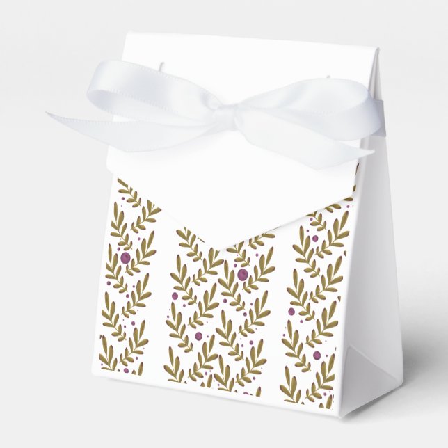 Autumn Leaf Favor Box Set (Front Side)