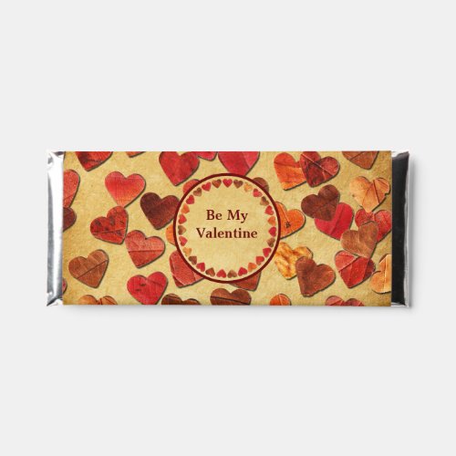 Autumn Leaf Hearts _ Valentine Hershey Bar Favors